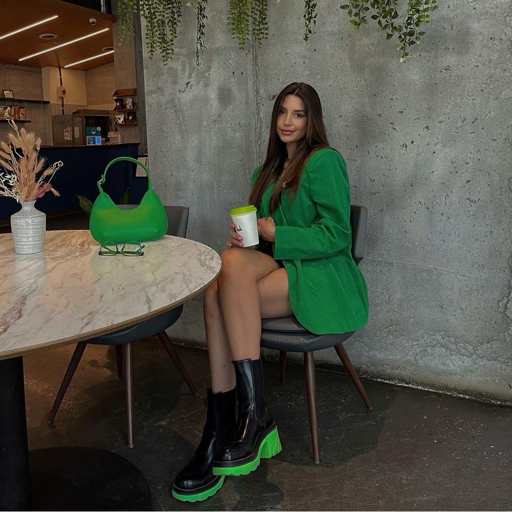 Green Oversized Blazer